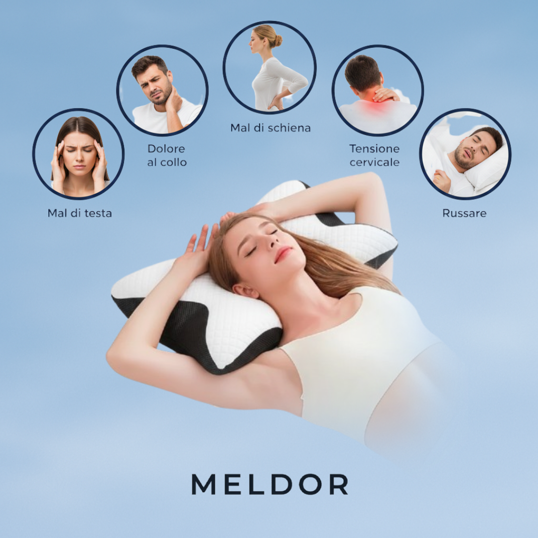 Meldor DeepSleep - Cuscino posturale cervicale